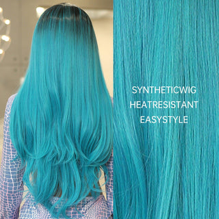 Stylonic Fashion Boutique Synthetic Wig Turquoise Blue Wig Turquoise Blue Wig | Blue Wigs | Stylonic Fashion Boutique