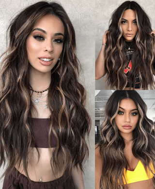 Stylonic Fashion Boutique Synthetic Wig Mixed Brown Hair Mixed Brown Hair - Stylonic Fashion Boutique