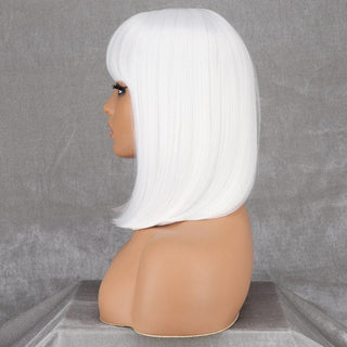 Stylonic Fashion Boutique Synthetic Wig White Bob Wig White Bob Wig - Stylonic Fashion Boutique